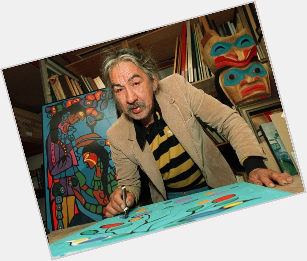 Norval Morrisseau Average body,  salt and pepper hair & hairstyles