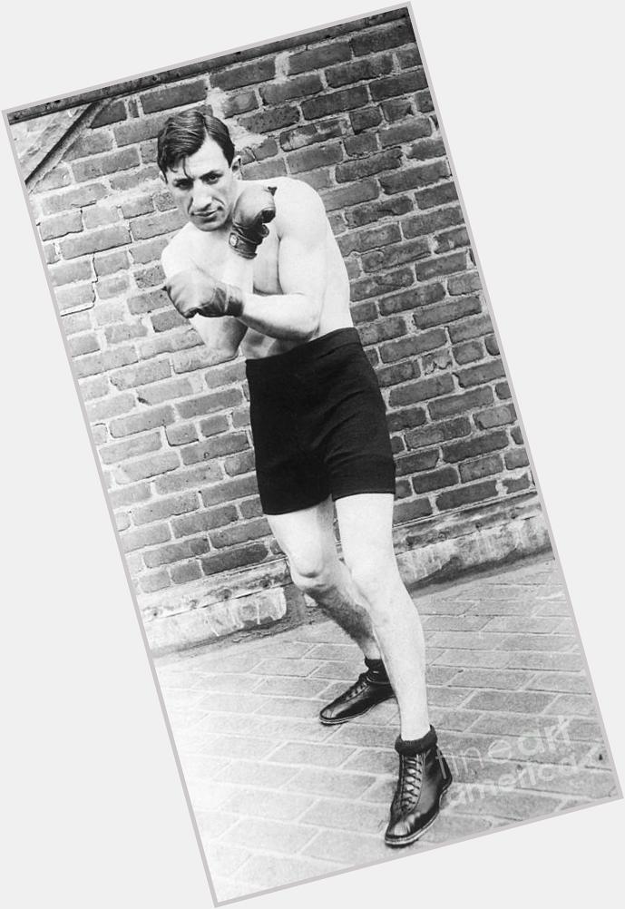 Abe Attell Athletic body,  dark brown hair & hairstyles