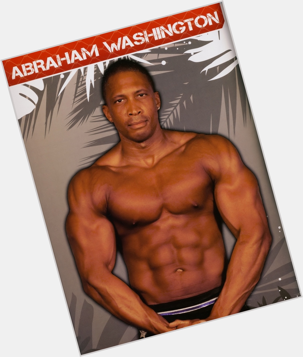 Abraham Washington Athletic body,  bald hair & hairstyles