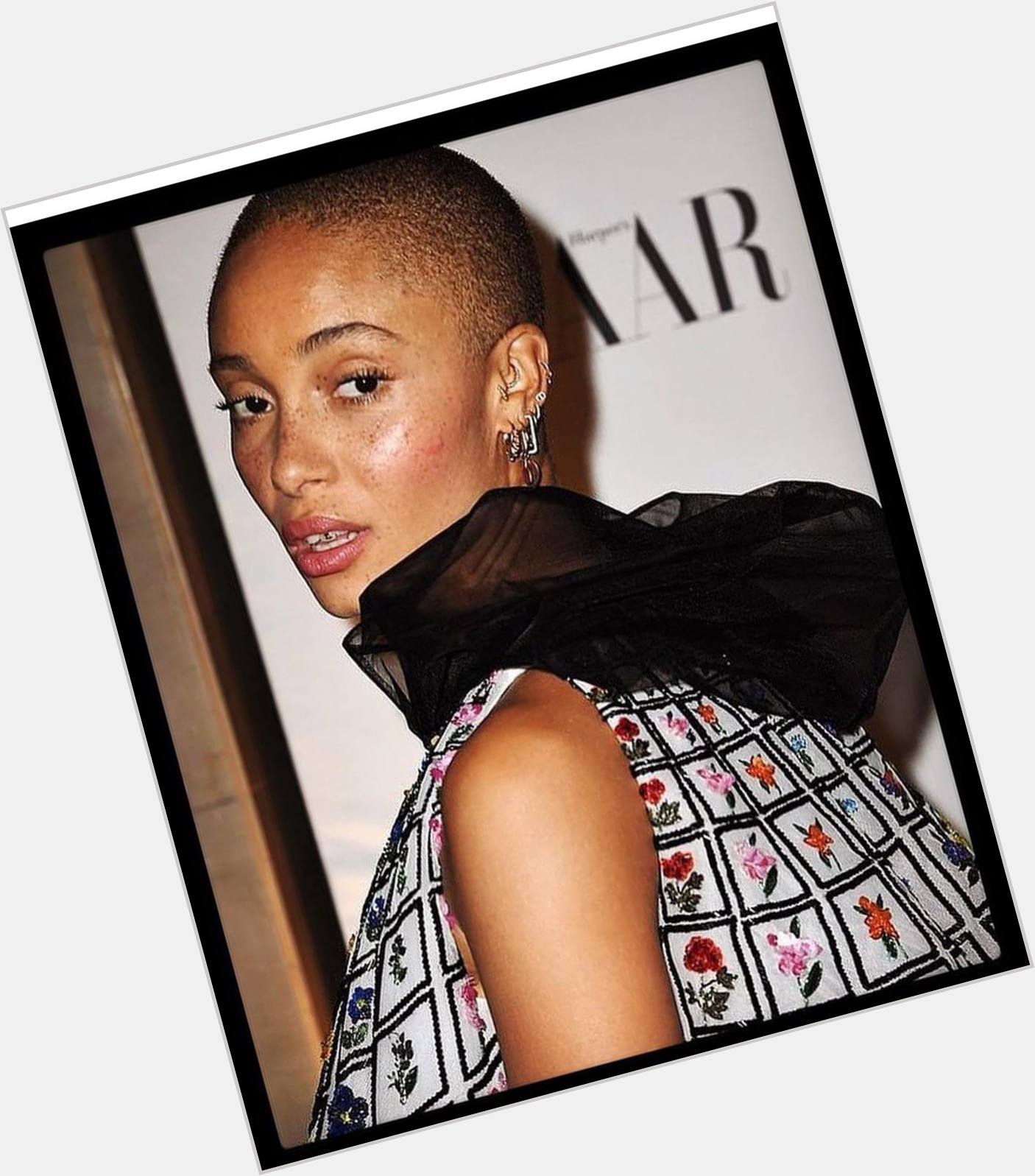 Adwoa Aboah Slim body,  red hair & hairstyles