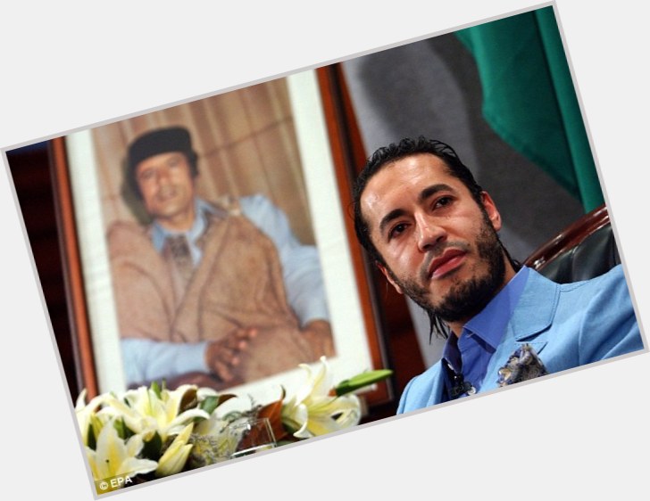 Al Saadi Al Gaddafi Average body,  black hair & hairstyles
