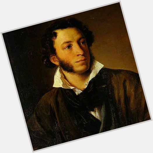Alexander Pushkin Average body,  dark brown hair & hairstyles