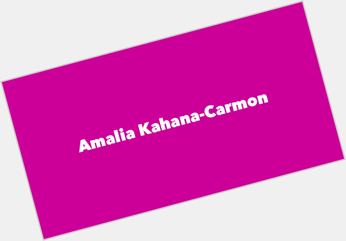 Amalia Kahana Carmon  