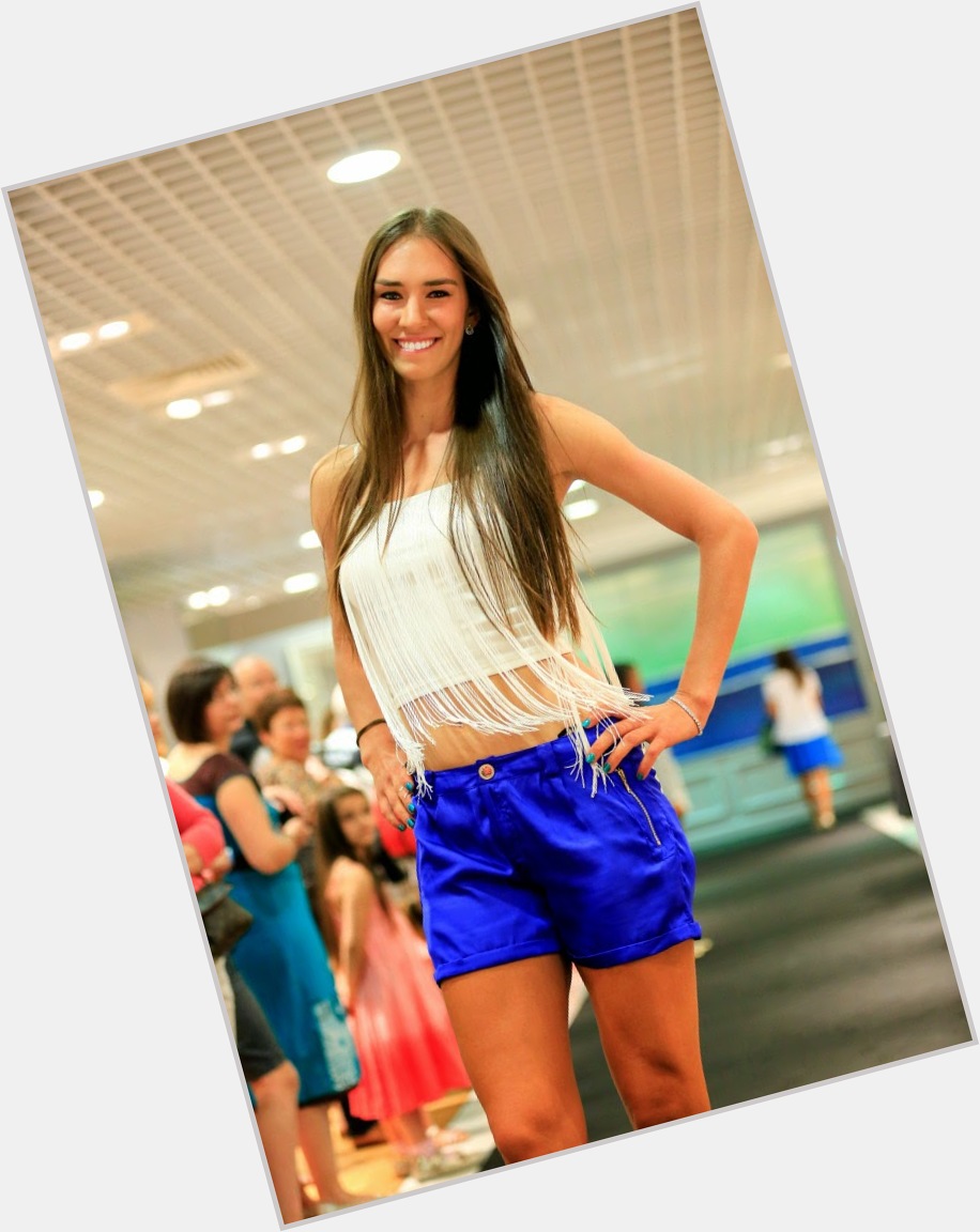 Anastasia Pivovarova Athletic body,  light brown hair & hairstyles
