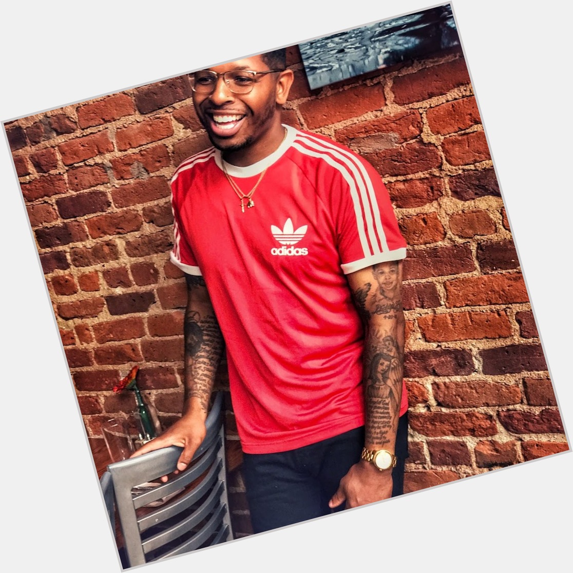 Anthony Torrell Average body,  dark brown hair & hairstyles