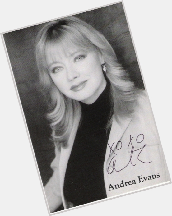 Andrea Evans Average body,  blonde hair & hairstyles