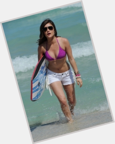 Aria Montgomery shirtless bikini