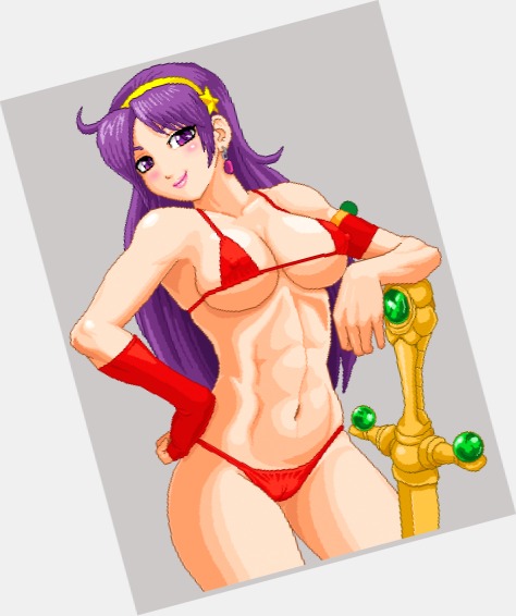 Athena Asamiya shirtless bikini