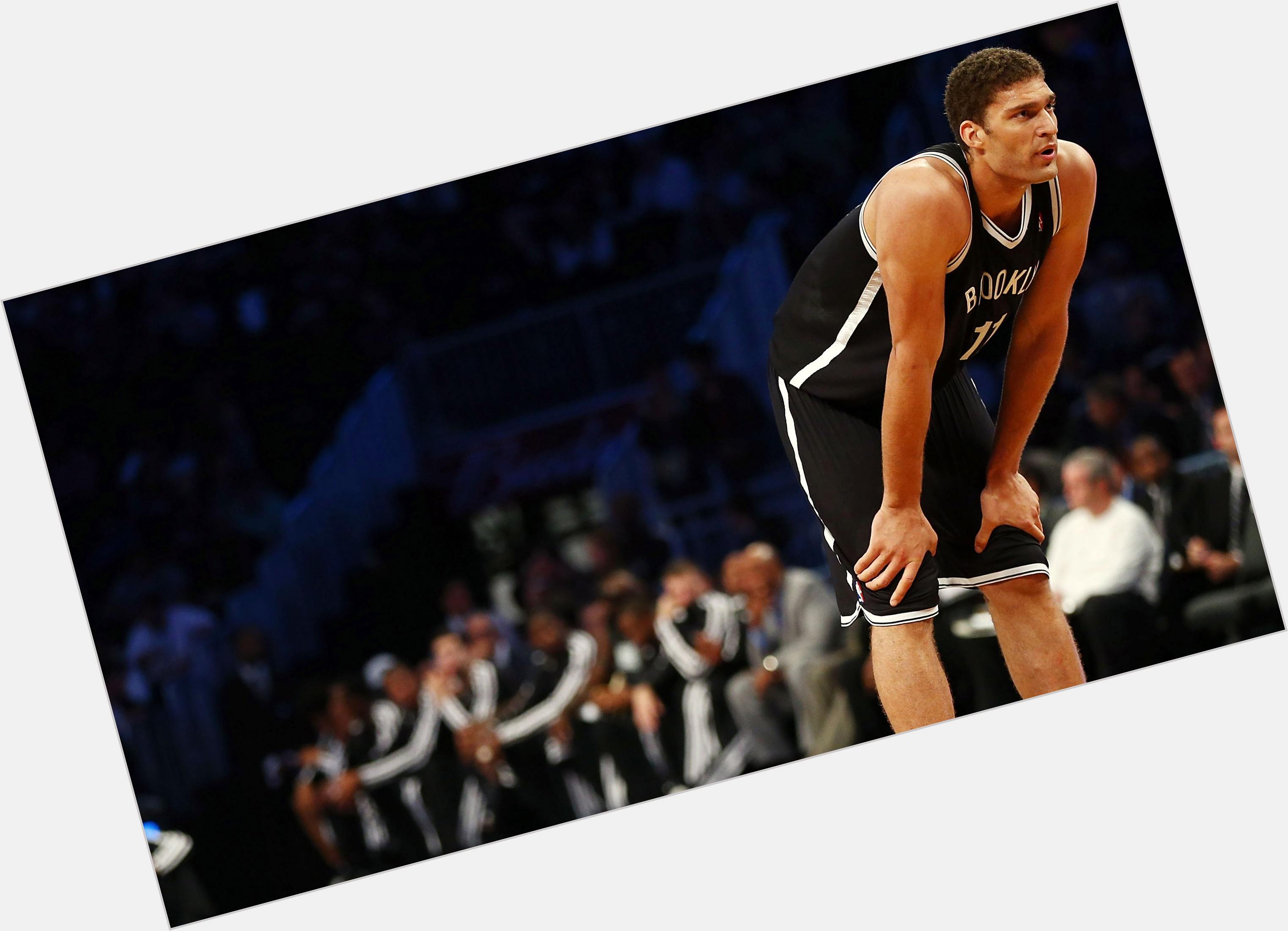 Brook Lopez Athletic body,  light brown hair & hairstyles