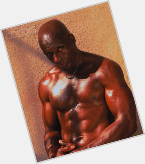 Billy Blanks Athletic body,  bald hair & hairstyles