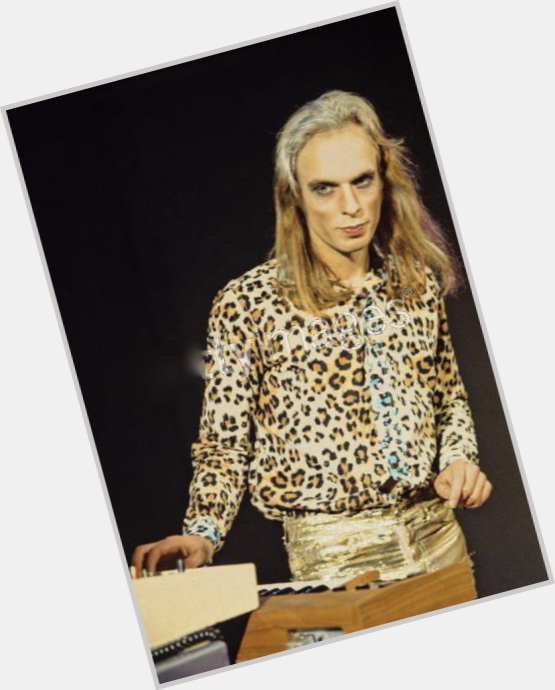 Brian Eno Slim body,  blonde hair & hairstyles