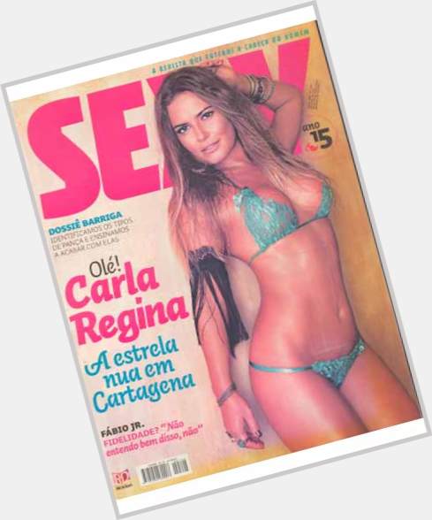 Carla Regina Slim body,  dark brown hair & hairstyles