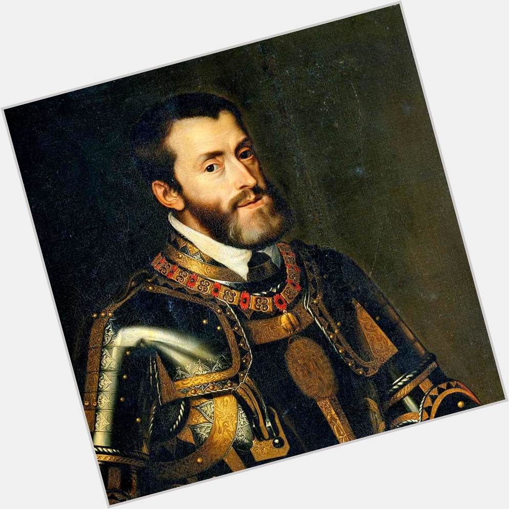 Charles V, Holy Roman Emperor Average body,  black hair & hairstyles