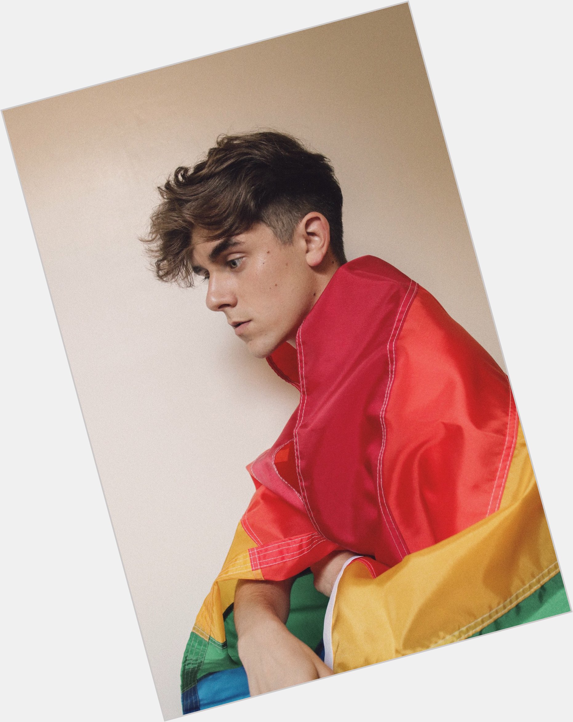 Connor Franta light brown hair & hairstyles Athletic body, 