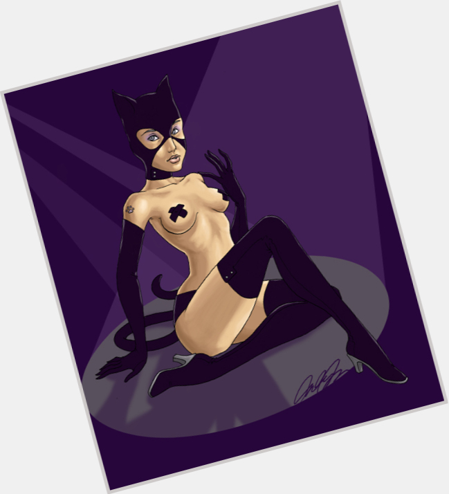 Catwoman Athletic body,  black hair & hairstyles