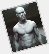 Damien Walters Athletic body,  bald hair & hairstyles