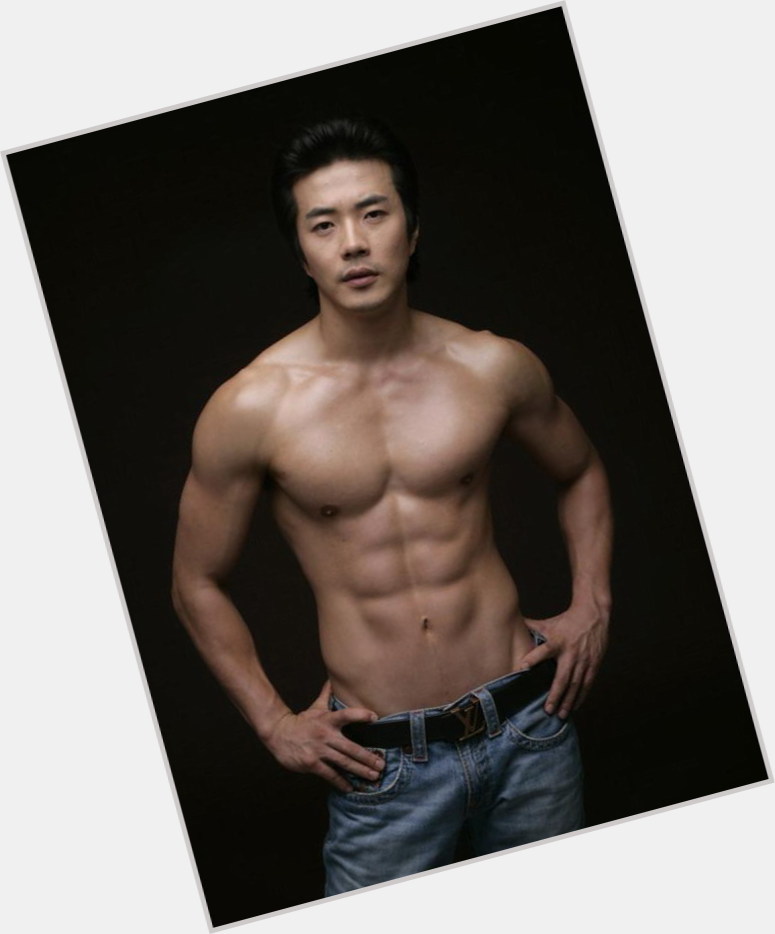 Sang Woo Kwon Athletic body,  black hair & hairstyles