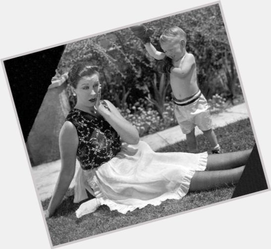 Anita Garvin Slim body,  dark brown hair & hairstyles