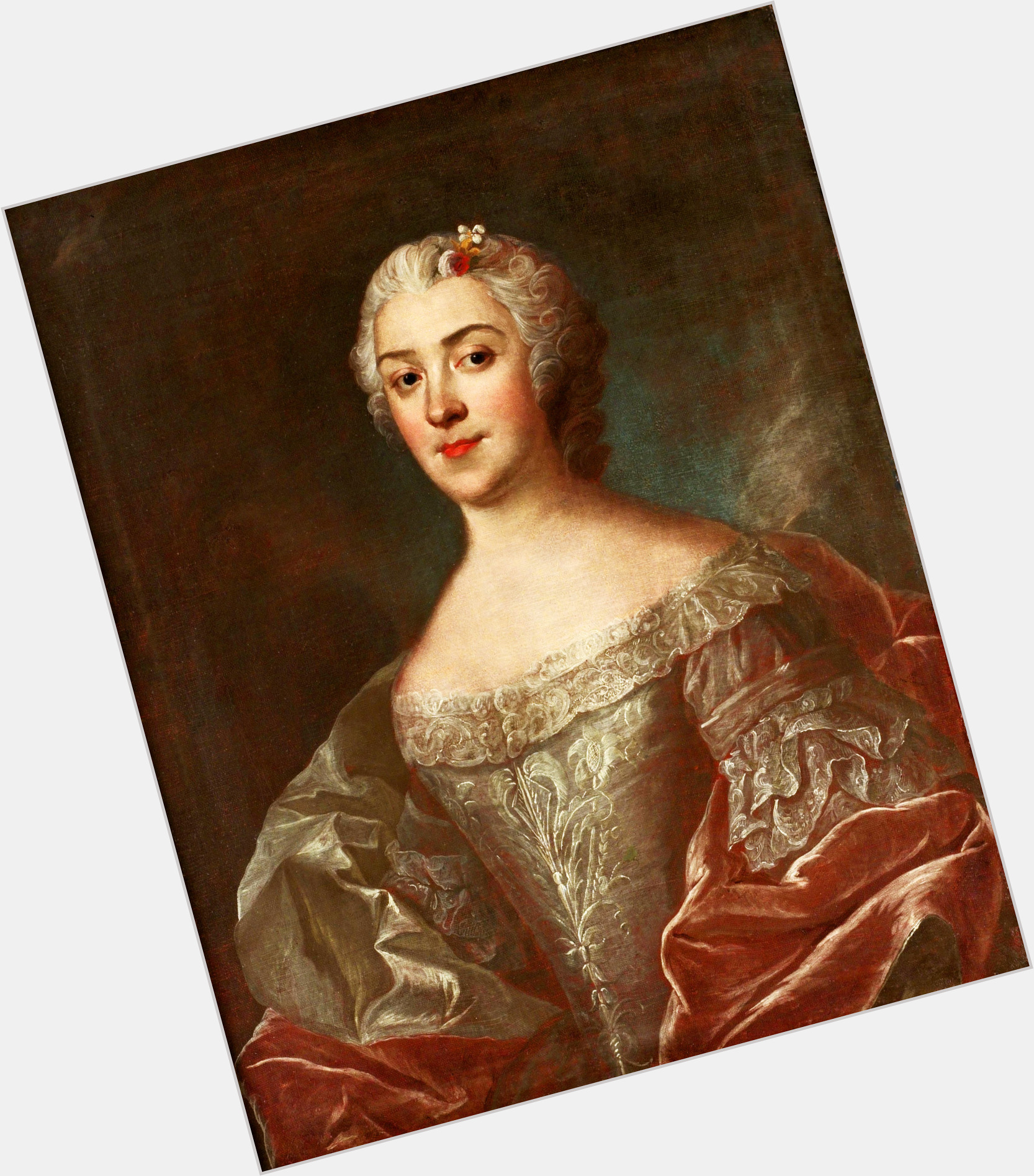 Elisabeth Therese Of Lorraine Average body,  grey hair & hairstyles