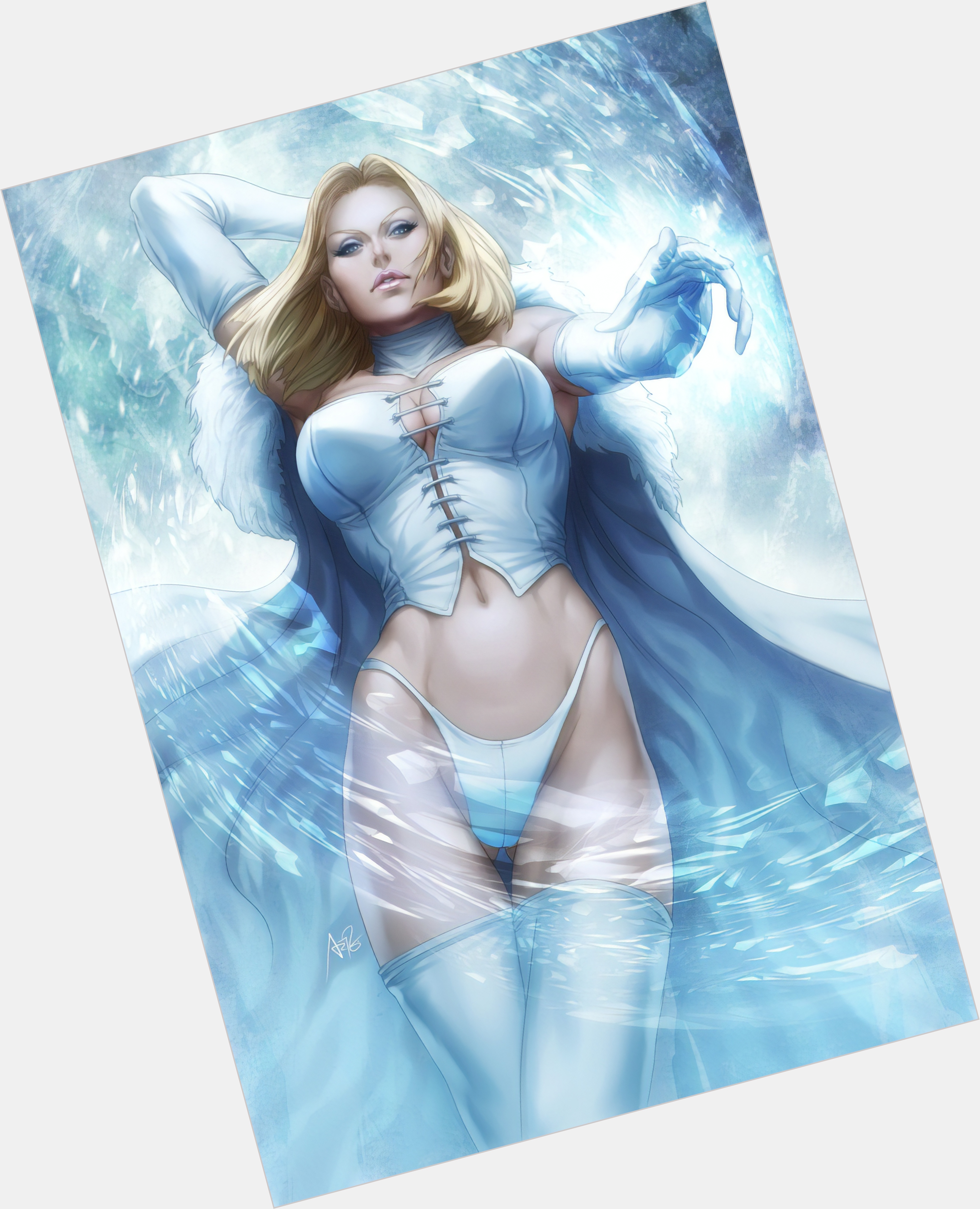 Emma Frost Athletic body,  blonde hair & hairstyles