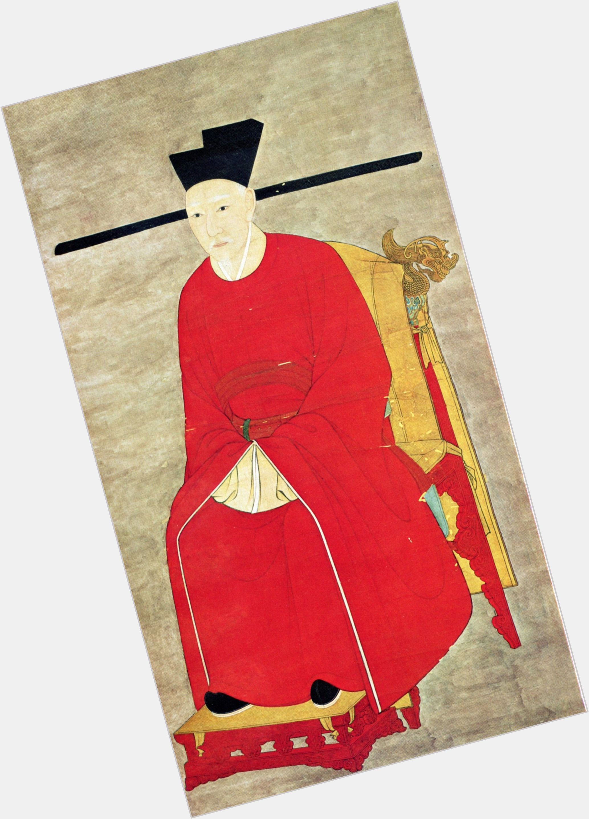 Emperor Gaozong Of Tang Average body,  black hair & hairstyles