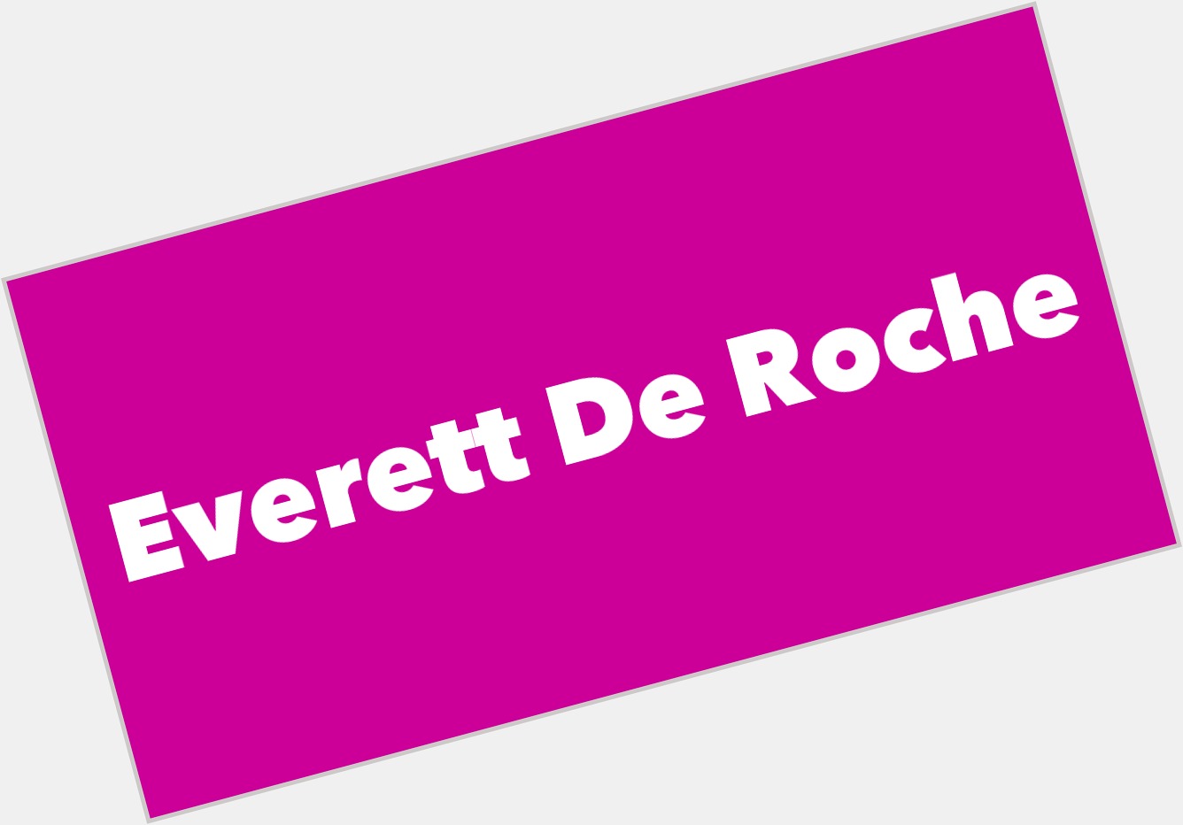 Everett De Roche new pic 1