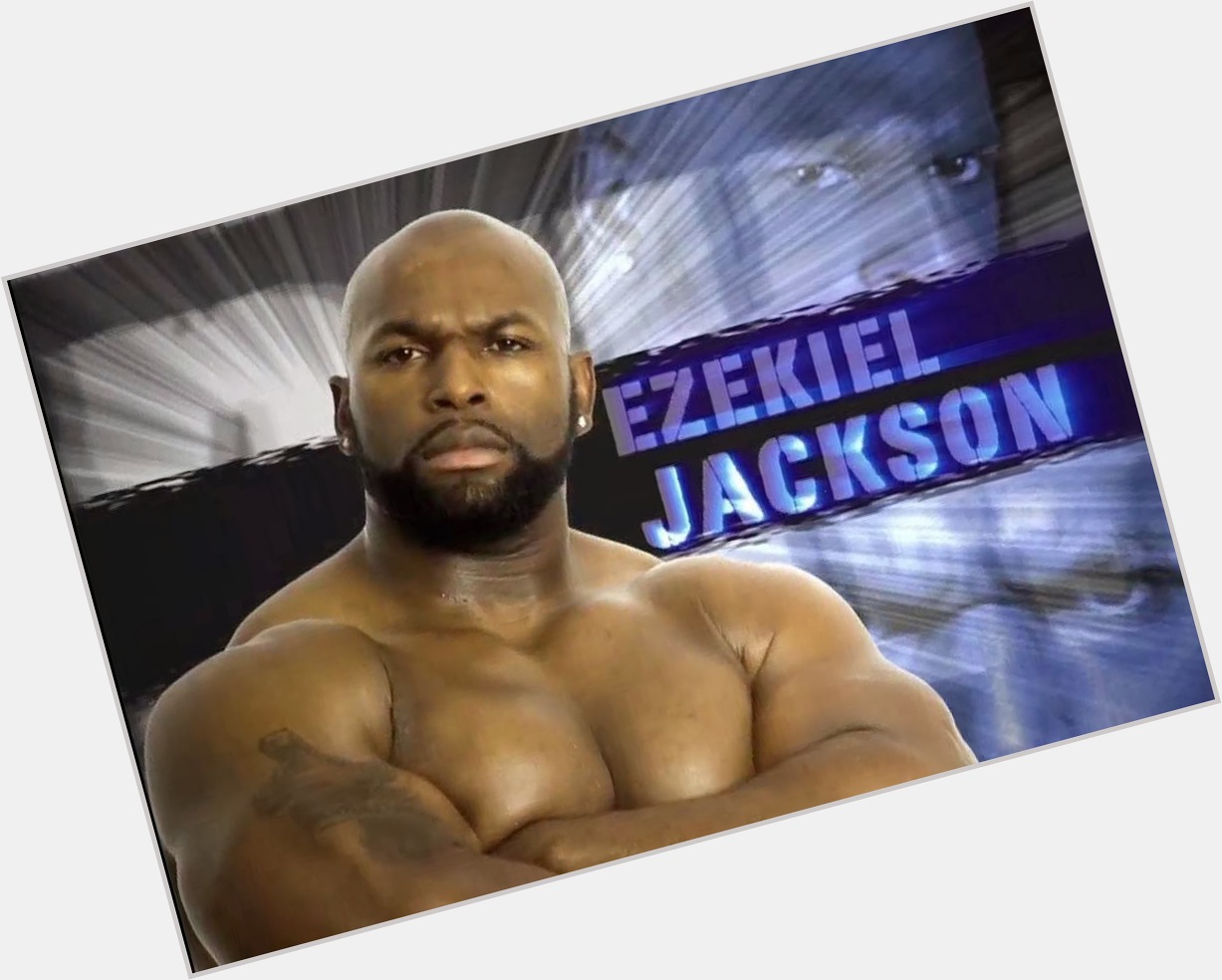 Ezekiel Jackson dark brown hair & hairstyles Bodybuilder body, 