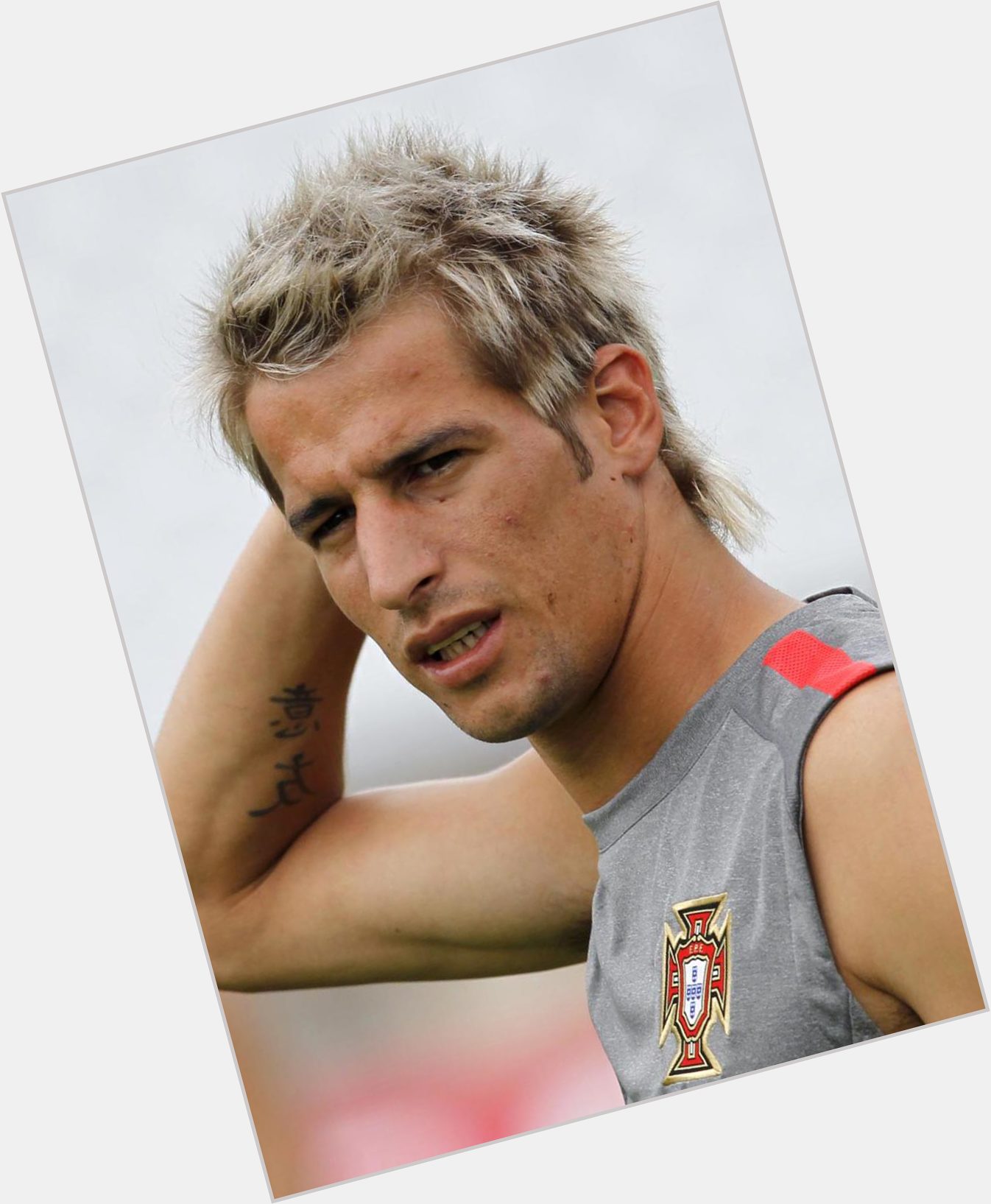 Fabio Coentrao  dyed blonde hair & hairstyles