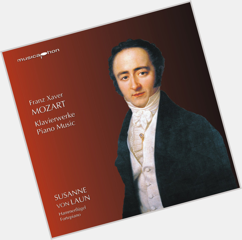 Franz Xaver Wolfgang Mozart Slim body,  dark brown hair & hairstyles
