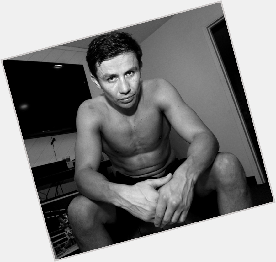 Gennady Golovkin Athletic body,  light brown hair & hairstyles
