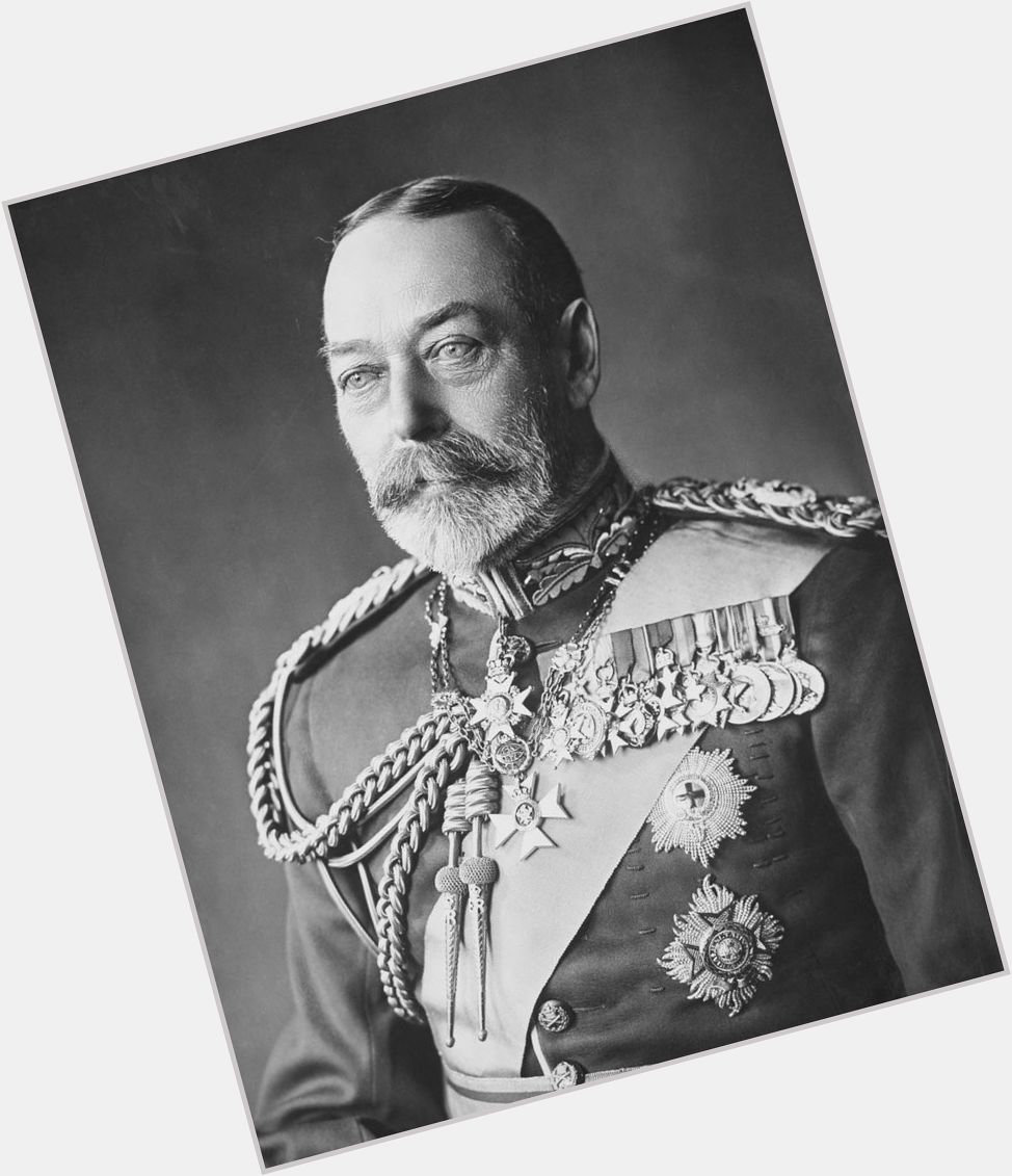George V Of The United Kingdom Slim body,  dark brown hair & hairstyles