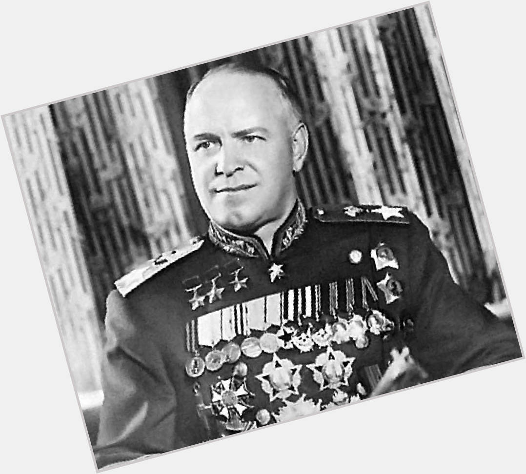 Georgy Zhukov Average body,  grey hair & hairstyles