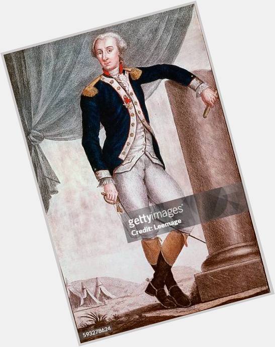 Gilbert Du Motier Marquis De Lafayette Slim body,  grey hair & hairstyles