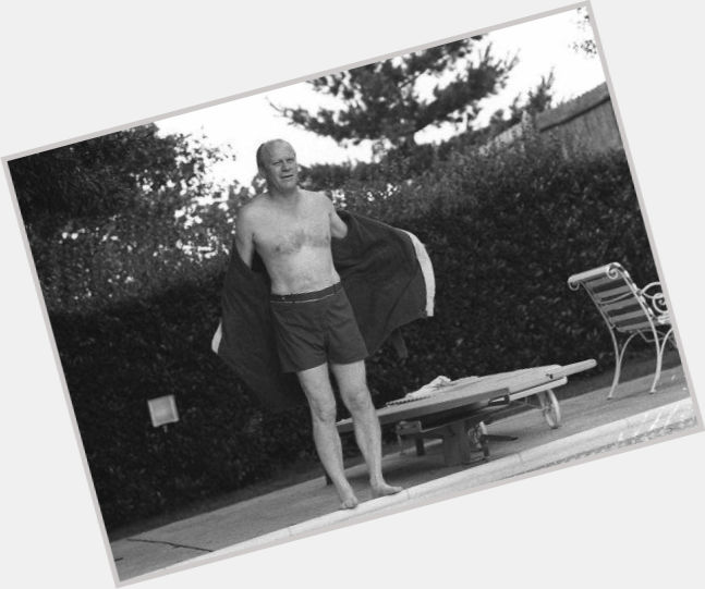 Gerald Ford Athletic body,  blonde hair & hairstyles