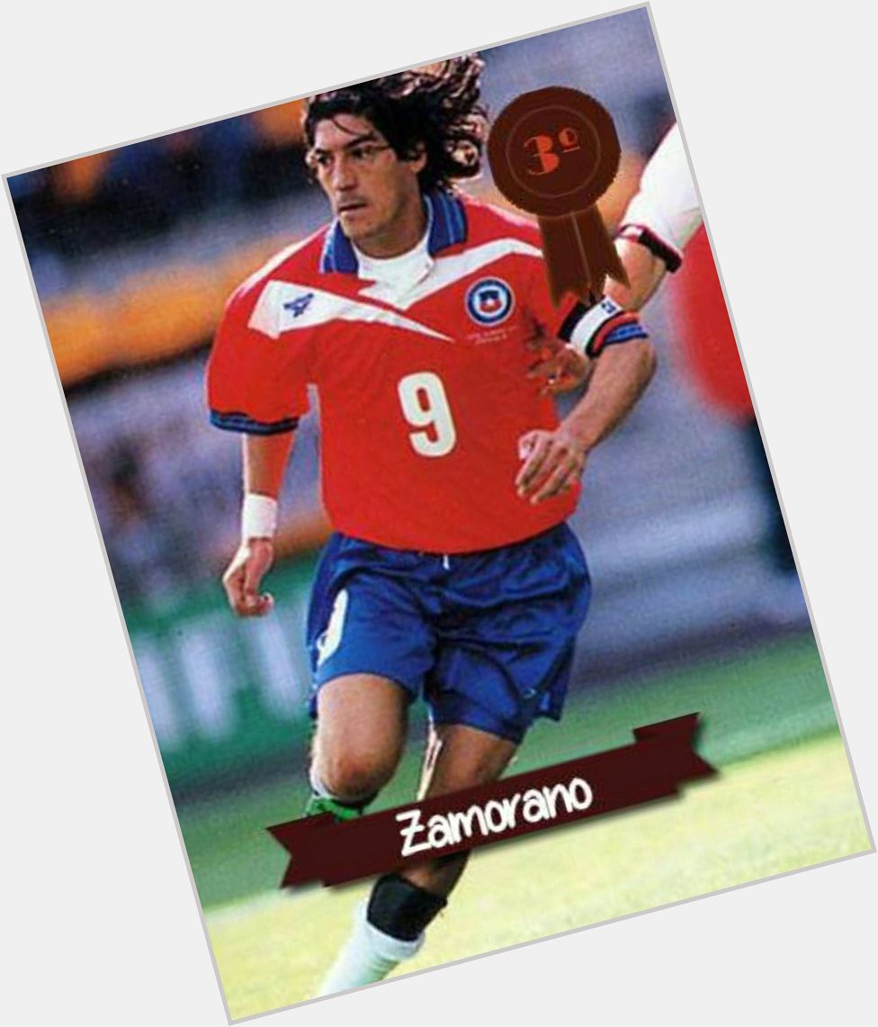 Ivan Zamorano Athletic body,  dark brown hair & hairstyles