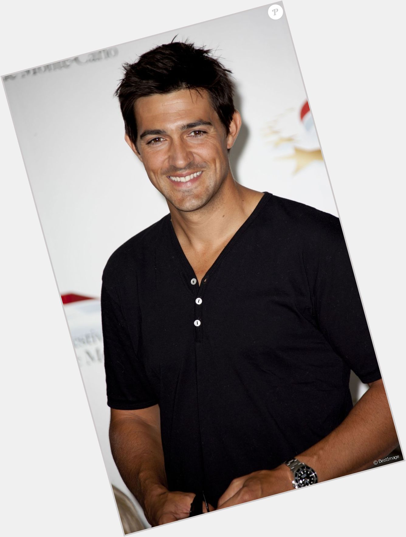 Jean Pascal Lacoste Average body,  dark brown hair & hairstyles