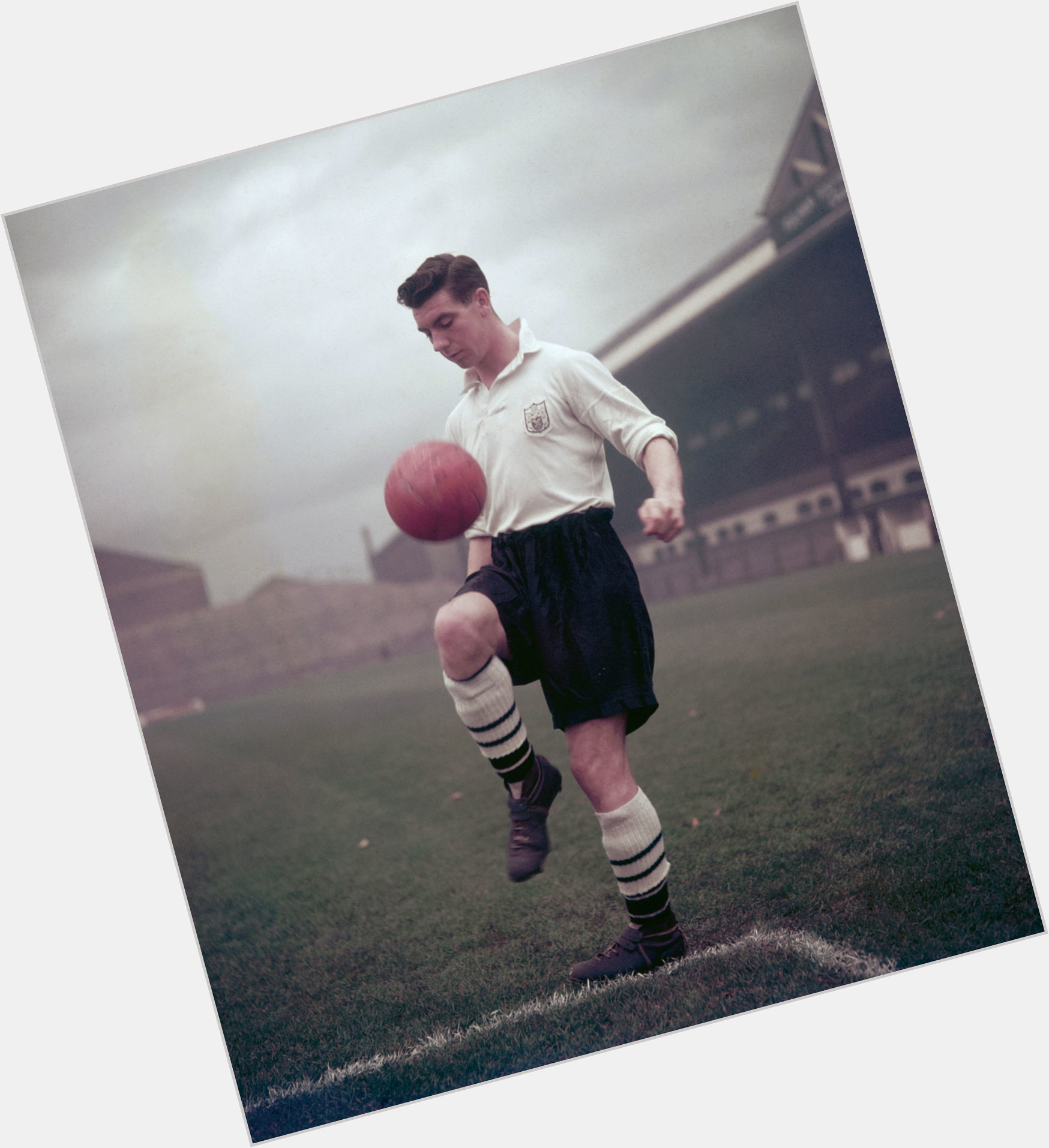 Johnny Haynes Athletic body,  black hair & hairstyles