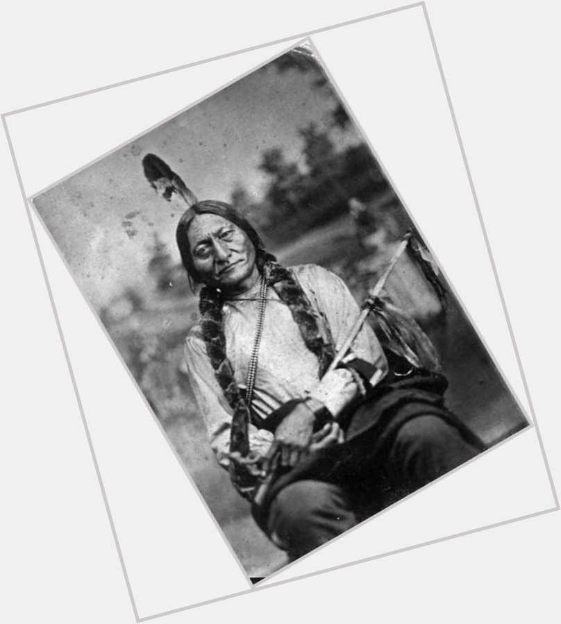 Sitting Bull Average body,  black hair & hairstyles