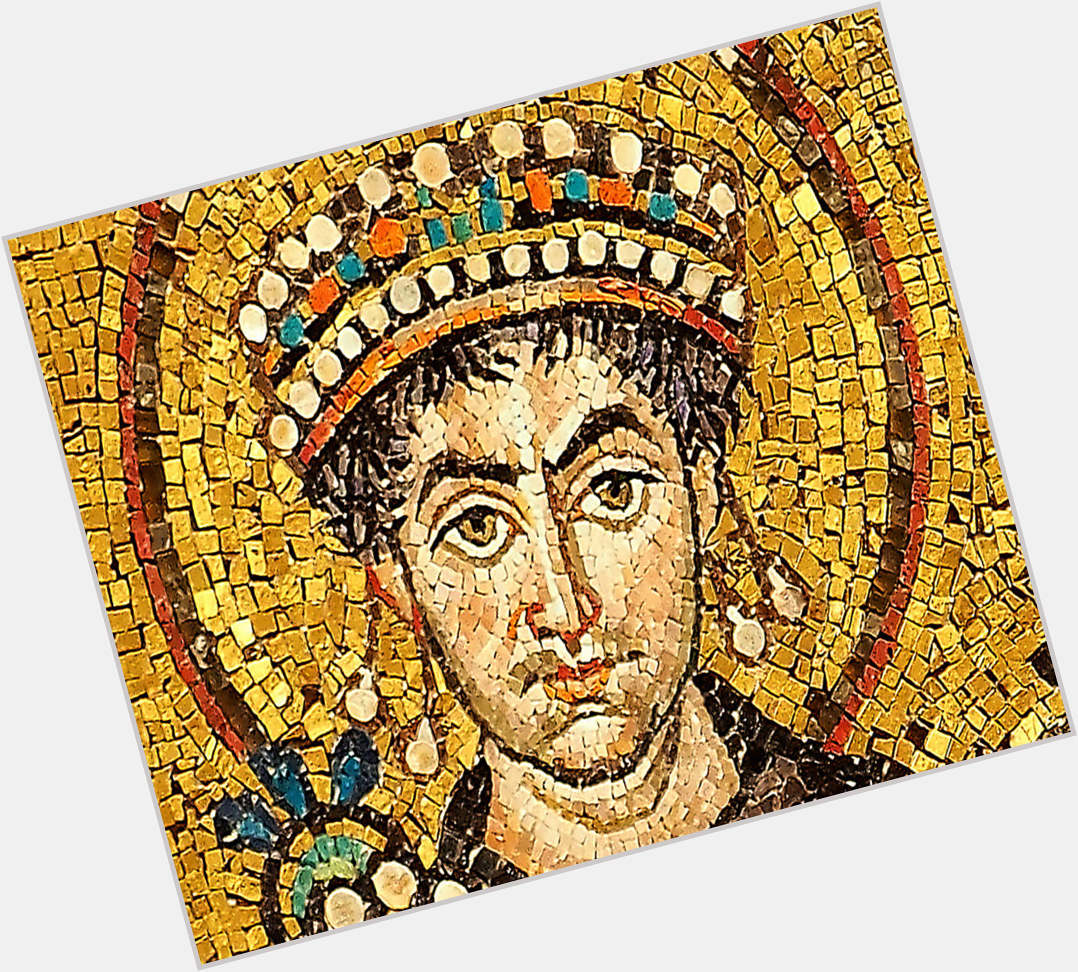 Justinian I Athletic body,  light brown hair & hairstyles