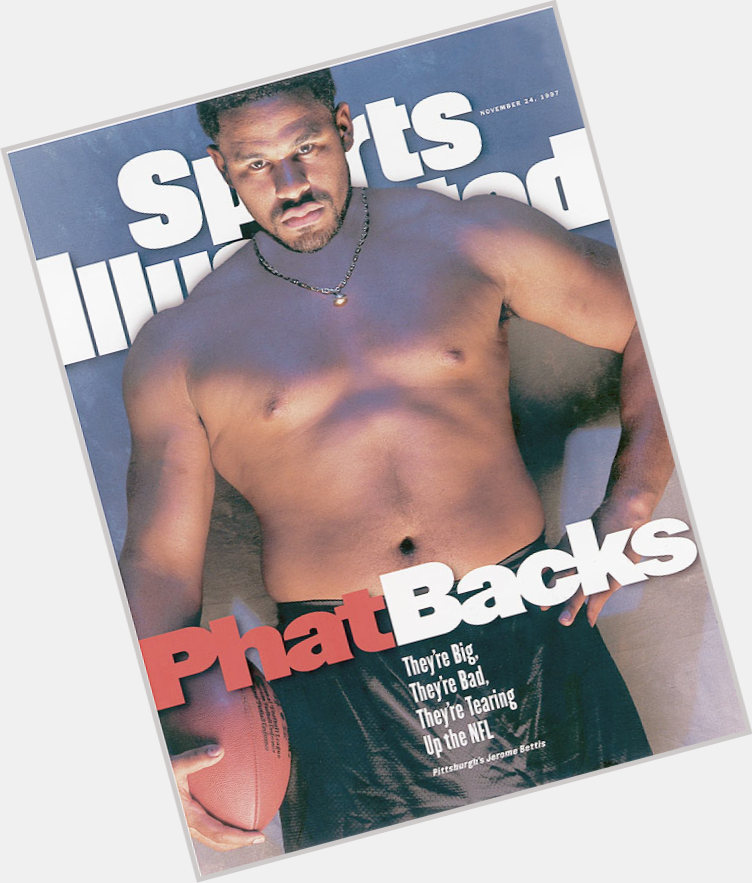 Jerome Bettis Athletic body,  black hair & hairstyles