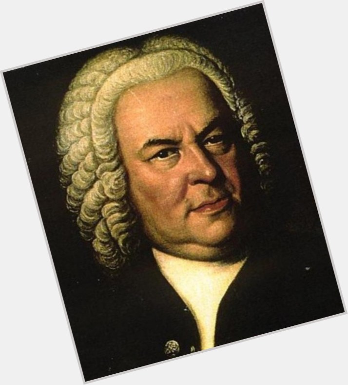 Johann Sebastian Bach Average body,  grey hair & hairstyles