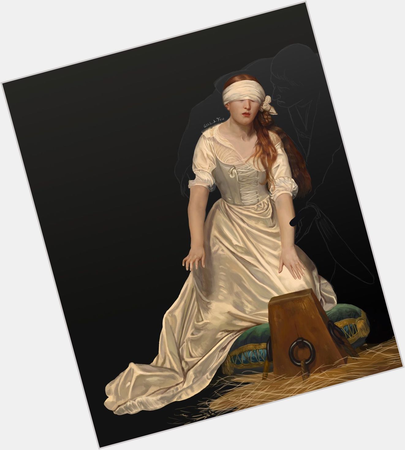 Lady Jane Grey Slim body,  red hair & hairstyles