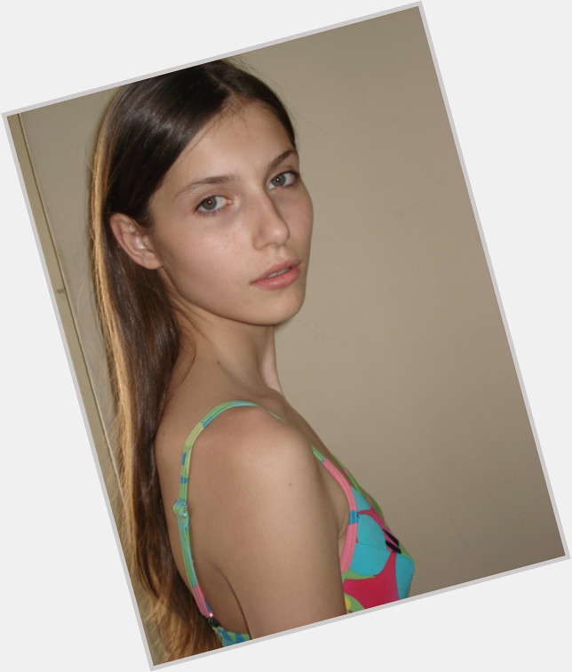 Lena Vostrikova Slim body,  dark brown hair & hairstyles