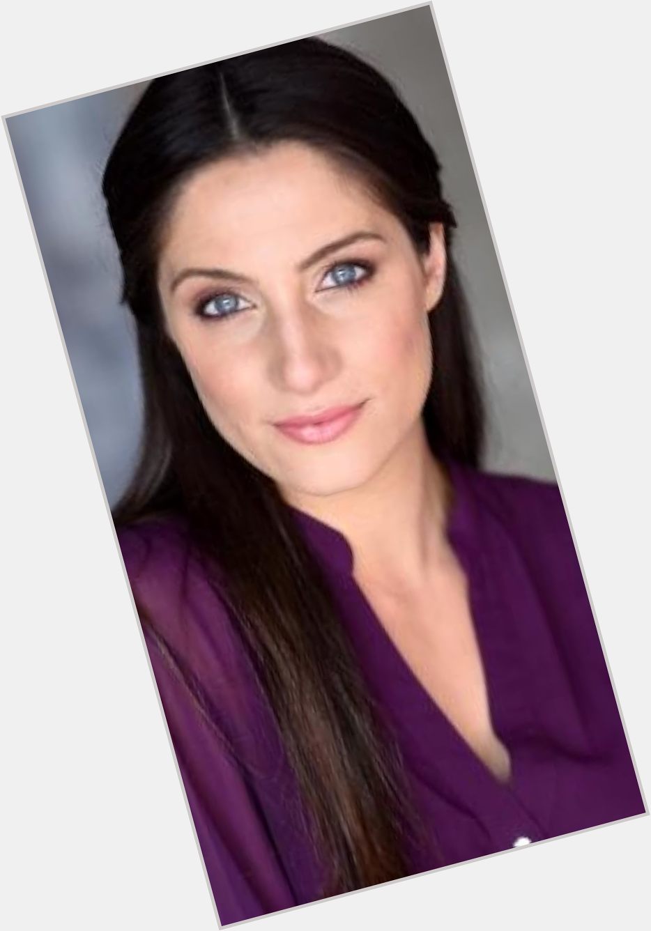 Lina Carollo Slim body,  dark brown hair & hairstyles