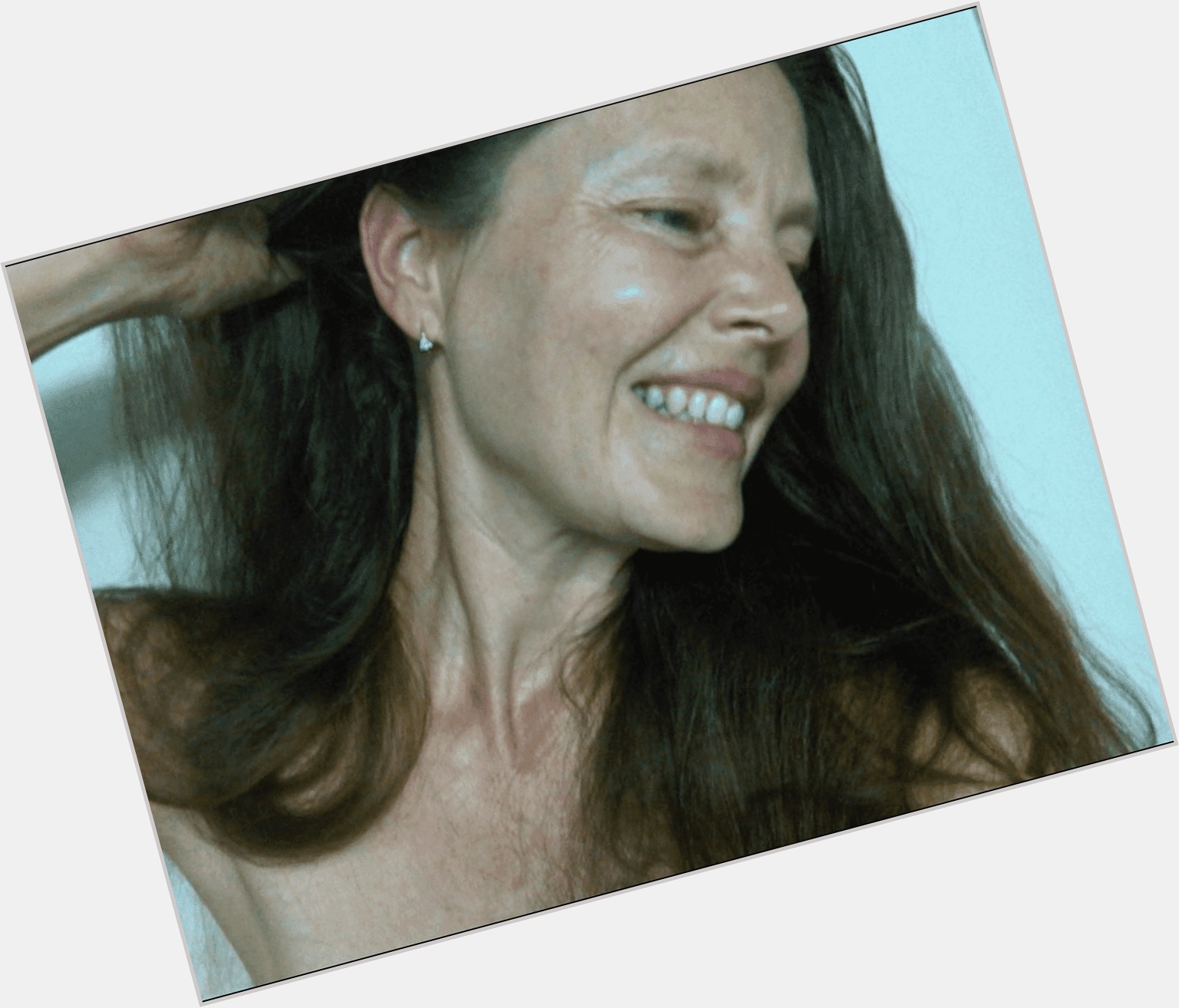 Lisa Giobbi Average body,  dark brown hair & hairstyles