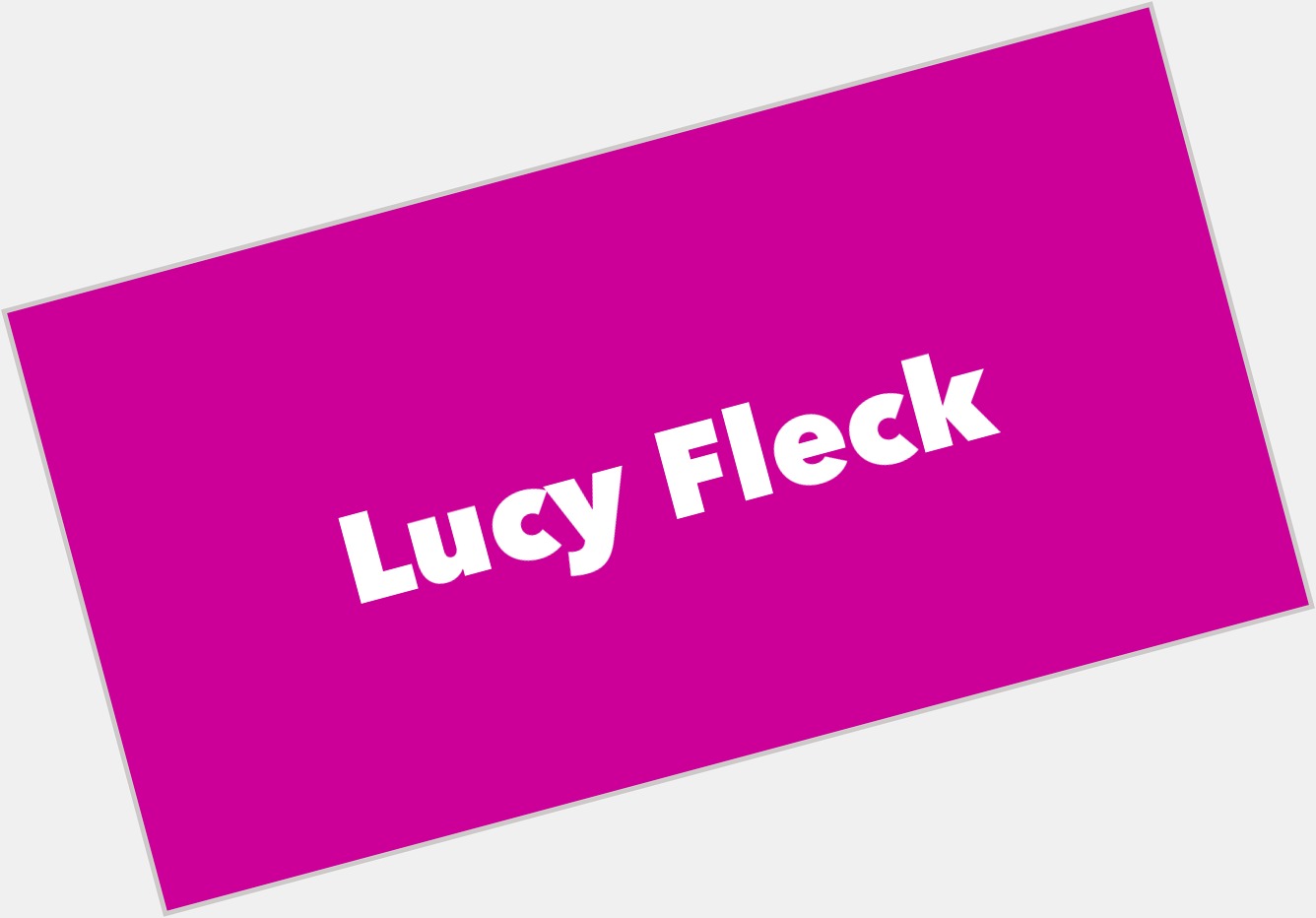 Lucy Fleck  