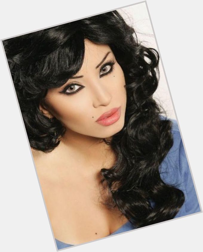Marwa (singer)  dyed black hair & hairstyles