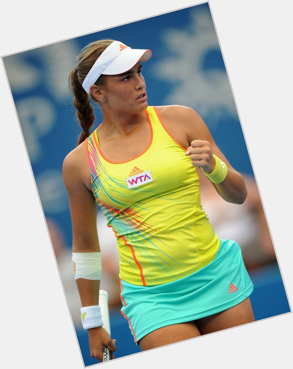 Monica Puig light brown hair & hairstyles Athletic body, 
