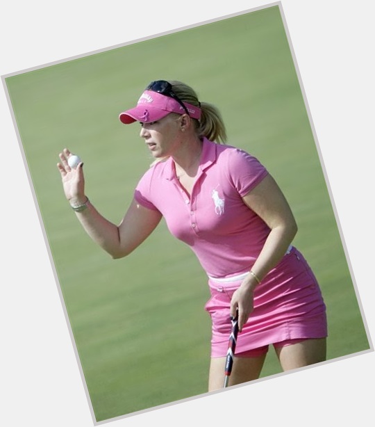 Morgan Pressel Average body,  blonde hair & hairstyles
