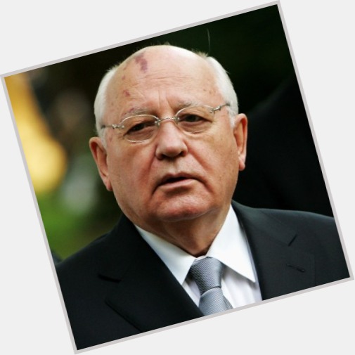 Mikhail Gorbachev Average body,  grey hair & hairstyles